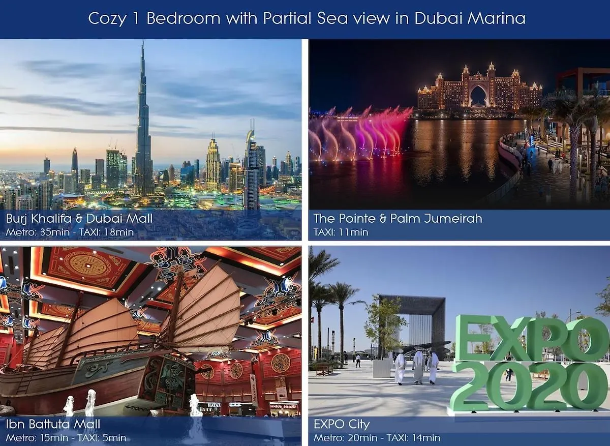 Cozy 1 Bedroom Apartment With Marina And Sea View Z1306 Dubai