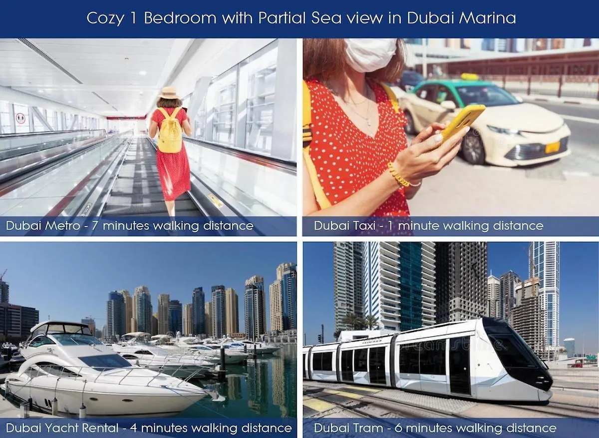 Cozy 1 Bedroom Apartment With Marina And Sea View Z1306 Dubai