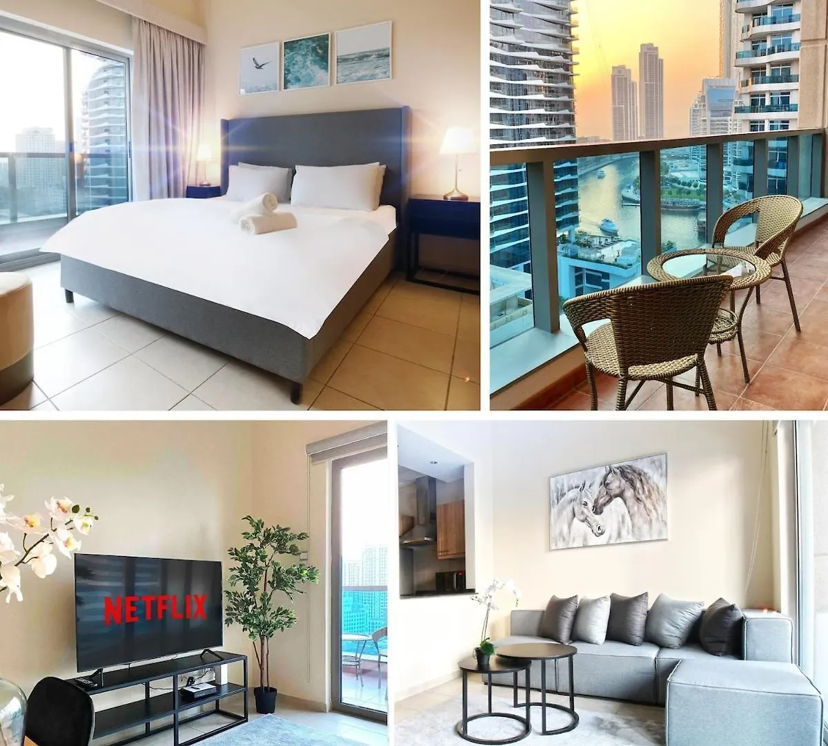Cozy 1 Bedroom Apartment With Marina And Sea View Z1306 Dubai 0*,  United Arab Emirates